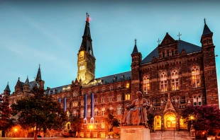 Georgetown University.   D L via Flickr (CC BY-NC-ND 2.0) filter added.