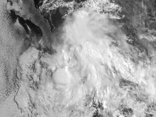 Geostationary imagery of Tropical Storm Javier. 
