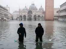 Flooding in the Piazza San Marco Nov. 13, 2019 in Venice, Italy. 