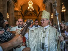 The late Cardinal Jaime Ortega celebrates his last Mass as Archbishop of Havana May 7, 2016. 