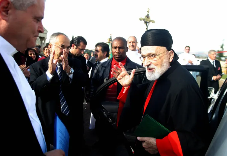 Cardinal Nasrallah Boutros Sfeir, Maronite Patriarch, in Johannesburg, South Africa, May 11, 2008 Credit: Pagallo Thekiso/AFP/Getty Images.