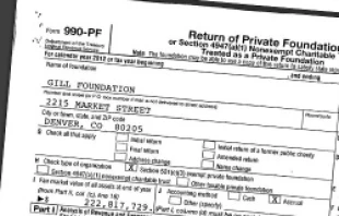 Gill Foundation 2012 FY 990-PF form.
