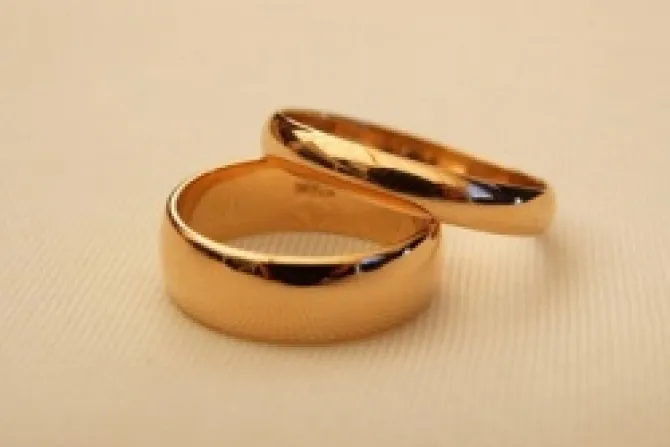Golden wedding rings Credit Vladimir Yaitskiy via Flickrcom CC BY SA 20 CNA World Catholic News 10 23 12