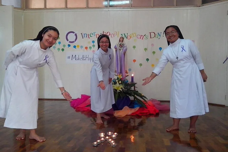 Burmese members of the Sisters of the Good Shepherd celebrate International Women's Day 2015 in Yangon. ?w=200&h=150