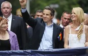 Gov. Andrew Cuomo marches during the Gay Pride parade on June 26, 2011 in New York City. Mario Tama/Getty Images News/Getty Images 