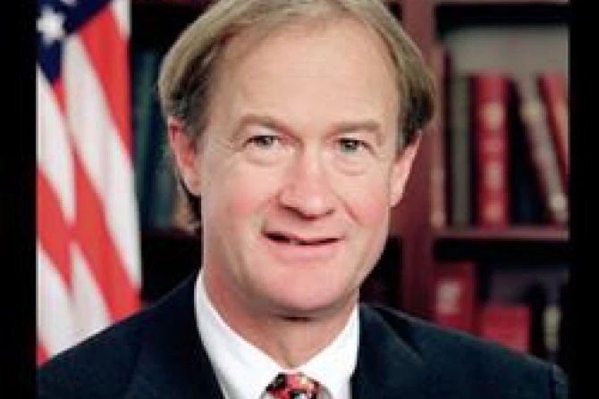 Gov Lincoln Chafee CNA US Catholic News 6 29 11