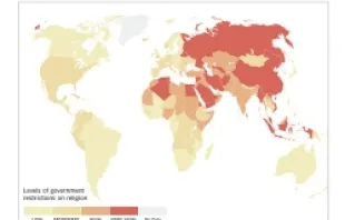 Government Restrictions around the World as of mid-2010.   Pew Research Center's Forum on Religion and Public Life.