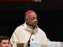 Archbishop Wilton Gregory at a Mass celebrated at the Capital One Arena before the 2020 March for Life. 