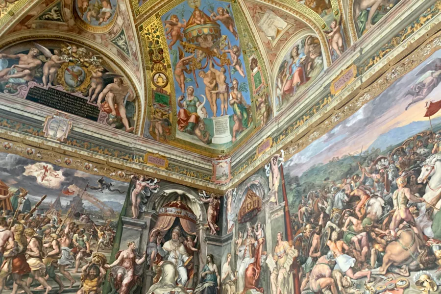 The newly restored Hall of Constantine in the Vatican Museums, June 1, 2020. ?w=200&h=150