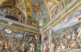 The newly restored Hall of Constantine in the Vatican Museums, June 1, 2020.   Courtney Grogan/CNA.