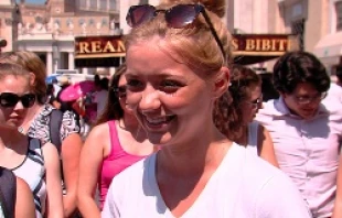 Haylee McArthur speaks with CNA June 11, 2014.   Andreas Dureren/CNA.