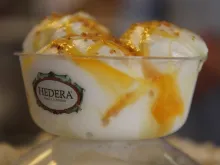 Hedera Ice cream made for the Jubilee of Mercy. 