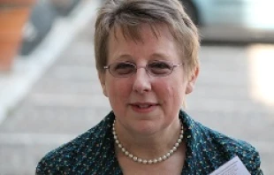 Helen Osman speaks with CNA during the Ninth Professional Seminar for Church Communications on April 9, 2014.   Daniel Ibanez/CNA.