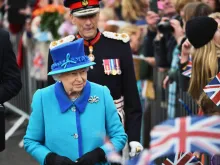 Queen Elizabeth II in Newtongrange, Scotland on Sept. 9, 2015. 