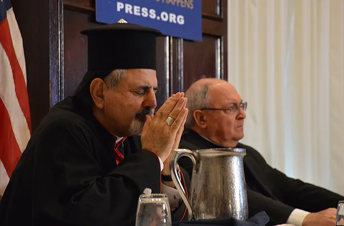 His Beatitude Ignatius Youssef III Younan (L) and Cardinal Leonardo Sandri at the National Press Club Sept. 9, 2014. ?w=200&h=150