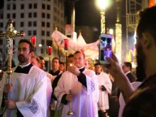 Hollywood Eucharistic procession. Photo courtesy of Hollywood Beloved.