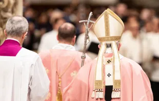 Pope Francis celebrates Gaudete Sunday Mass with Rome's Filipino community Dec. 15, 2019.   Daniel Ibanez/CNA.