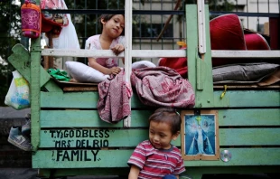 Homeless children on the street in Manila, Philippines Jan. 18, 2015.   Lauren Cater/CNA.