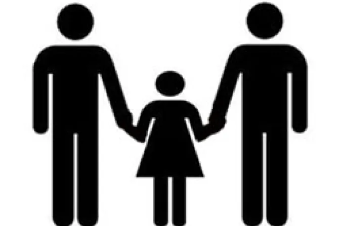 Homosexual Stick Figure Family CNA US Catholic News 10 21 10