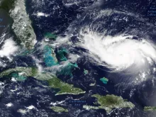 Hurricane Dorian in the Caribbean Sea in August 2019. 