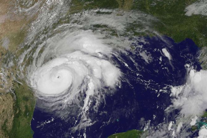 Hurricane Harvey taken from NOAA GOES satellite on Aug 25 at 10 am in Texas Credit NASA NOAA GOES Project CNA