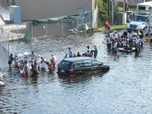 Flooding after Hurricane Katrina. 