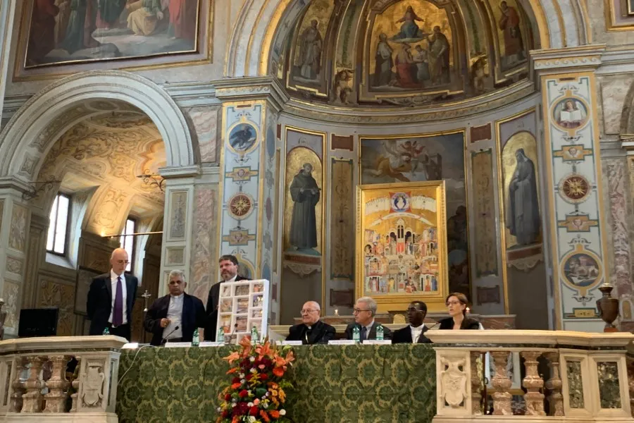 Fr. Jude Raj Fernando at the Basilica of St. Bartholomew on Tiber Island, Oct. 24, 2019. ?w=200&h=150