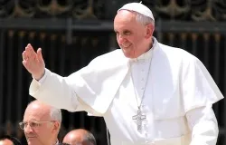 Pope Francis in St. Peter's Square on May 22, 2013 for his weekly general audience. ?w=200&h=150