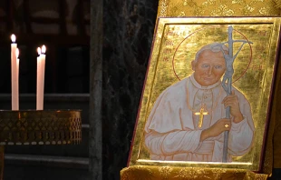 Icon of St. John Paul II in Santa Maria Church (Sant'Egidio community) in Rome.