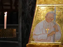 Icon of St. John Paul II in Santa Maria Church (Sant'Egidio community) in Rome. 