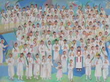 An image of Blessed Paul Yun Ji-chung and 123 companions, who were beatified Aug. 16, 2014.