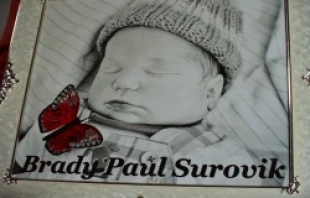 Image of the unborn baby, Brady Surovik. Courtesy of The Brady Project.