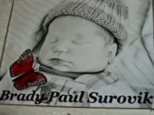 Image of the unborn baby, Brady Surovik. Courtesy of The Brady Project.