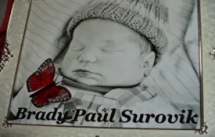 Image of the unborn baby, Brady Surovik. Courtesy of The Brady Project. 