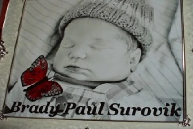 Image of the unborn baby Brady Surovik Courtesy of The Brady Project CNA US Catholic News 4 5 13