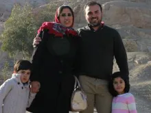 Imprisoned pastor Saeed Abedini with his family. 