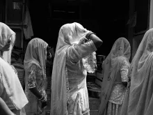 Indian women on the streets of Jodhpur. 
