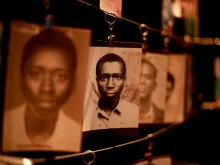 Inside the Kigali Genocide Memorial Center. 