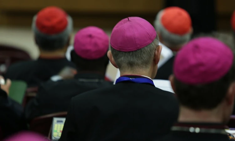 Inside the Synod Hall 10 during the meeting of bishops and cardinals on Oct 14 2015 Credit Daniel Ibanez CNA 10 14 15