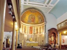 Inside the church of Our Lady of the Assumption and Saint Gregory, Warwick Street. 