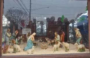 The Nativity display in Warren, Mich. after it was installed by John Satawa on Dec. 15, 2012.   Thomas More Law Center.