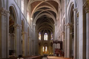 Interior of Notre Dame basilica in Geneva