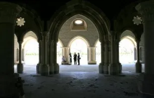 Interior of the Chapter House.   Abbey of New Clairvaux.