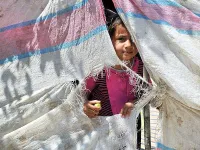 Syrian refugee girl. 