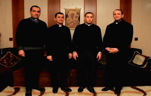 Iraqi seminarians. Photo courtesy of Roni Momica, second from the left.