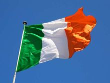 Irish flag. 