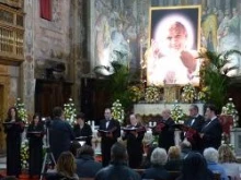 Image of Bl. John Paul II at the Church of Santo Spirito in Sassia