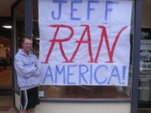 Jeff Grabosky after his 3,700-mile run across the U.S.