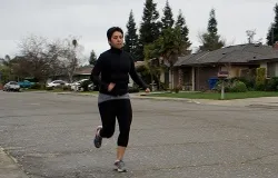 Jenn Garza training for the OC Marathon in preparation of her 'litany run.' Photo courtesy of Jennifer Garza.?w=200&h=150