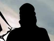 Jihadist silhouette. 